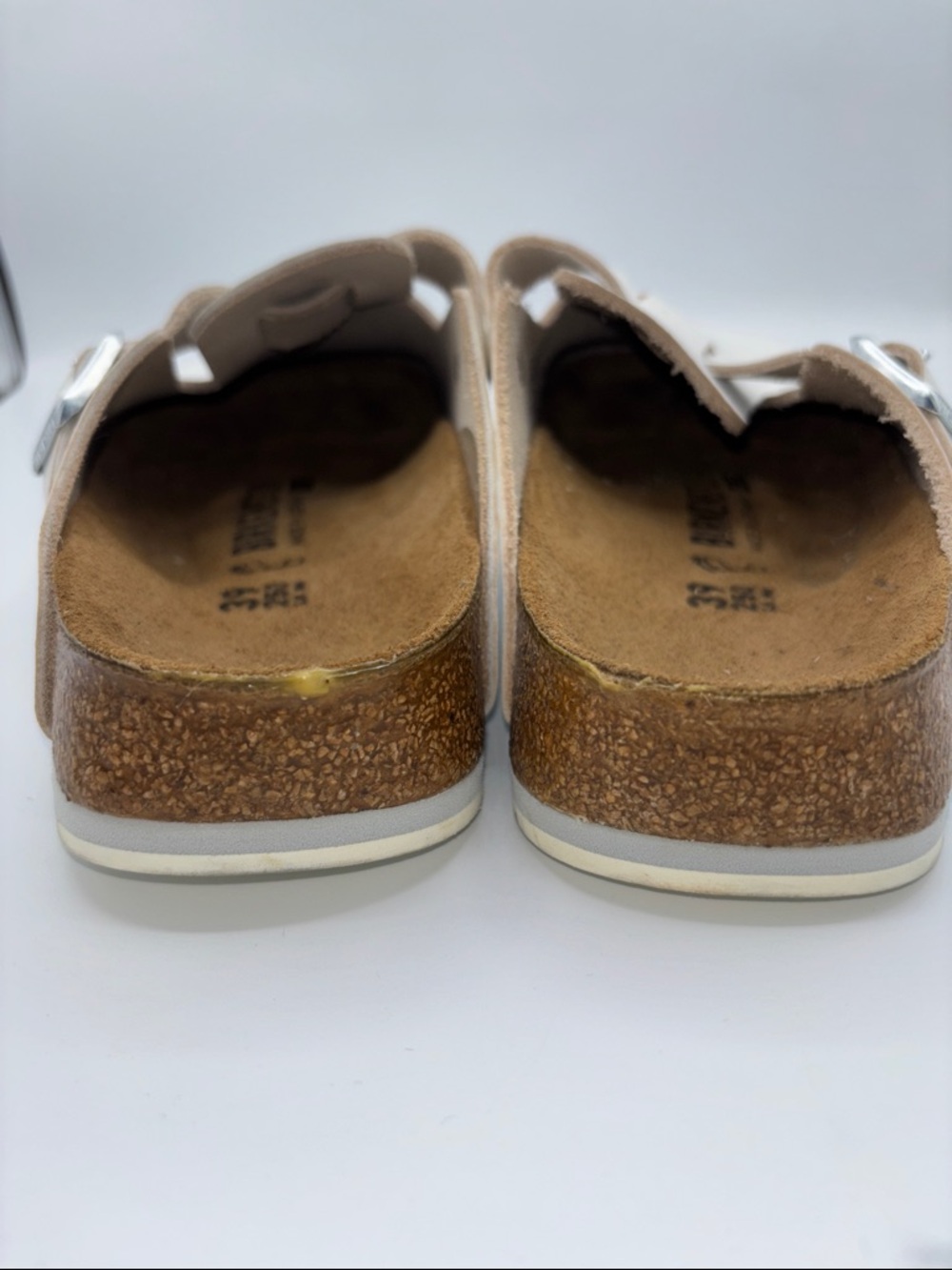 Birkenstock White Boston Clogs - Picture 4 of 14